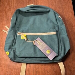 NWT Fluf Turquoise Backpack with Tan Accents - 22L